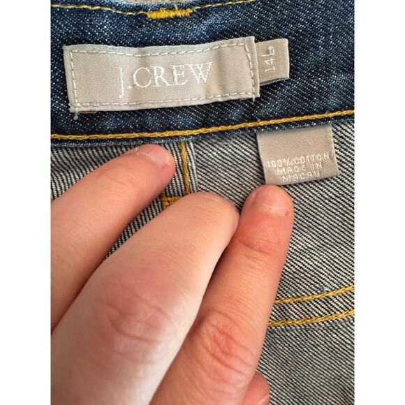 J. Crew Dark Wash Button-Fly Boot Cut Jeans 14L 5-Pocket Casual - Picture 14 of 14